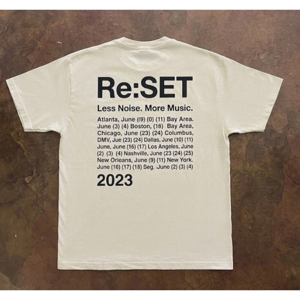 NEW Re:SET 2023 Concert Tour Shirt - XL - boygenius Steve Lacy LCD Soundsystem